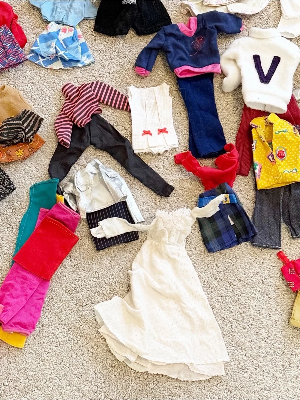 Vintage Barbie Doll Clothing Lot Clone Mommy Made 60’s/70’s/80s Handmade Outfits